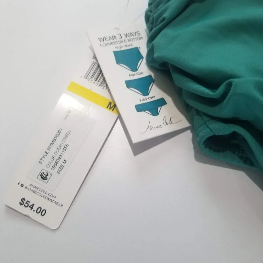 Anne Cole High-Waist Bikini Bottoms Size Medium - Picture 4 of 7